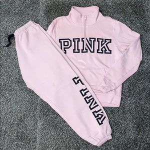Vs pink sweat set